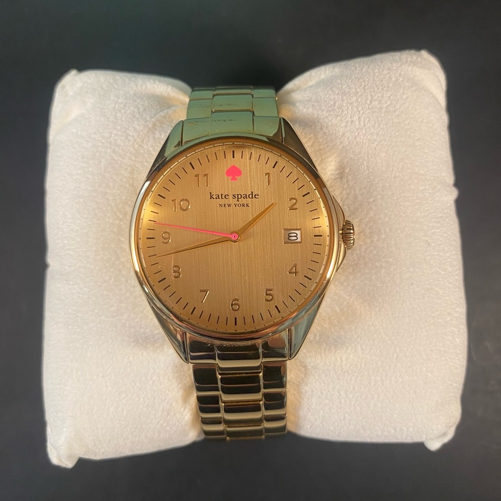 Kate Spade Gold Watch Luxurious Gold-Tone Design - Picture 5 of 7